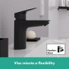 Hansgrohe Logis páková umývadlová batéria 100 CoolStart, EcoSmart, matná čierna 71103670