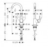 Hansgrohe Logis M31 páková drezová batéria 260 chróm 71835000