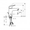 Hansgrohe Logis páková umývadlová batéria 100 LowFlow 3,5 l/min. s výpusťou s tiahlom chróm, 71104000