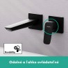 Hansgrohe Logis umývadlová batéria pod omietku Fine 2-otvorová s výtokom 20,5cm, EcoSmart, matná čierna 71256670