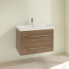 Villeroy & Boch AVENTO skrinka s umývadlom 580 x 514 x 452 mm, 2 zásuvky, Arizona Oak A88900VH + 41586001