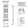 ZEHNDER Aura radiátor 1469 x 600 mm rovný chróm PBCN-150-060