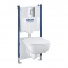 GROHE Solido - set modul Compact, misa WC Edge Ceramic, sedátko SoftClose, tlačítko Even chróm 39816000