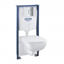 GROHE Solido - set modul Rapid SL, misa WC Edge Ceramic, sedátko SoftClose, tlačítko Even chróm 39817000