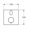 HANSA LIVING X vaňová batéria termostatická podomietková s ventilom 81149562