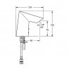 Hansa FIT elektronická umývadlová batéria bateriová prevádzka 6V, Bluetooth, chróm 65412219