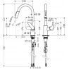 Hansgrohe Focus M41 páková drezová batéria 240 tvar J s vyťahovacou sprškou 2jet chróm 31815000