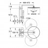 Grohe Rainshower sprchový systém 400 s termostatom na stenu, chróm, 27174001