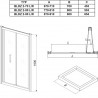 RAVAK Blix sprchové dvere zalamovacie BLDZ2-90 Bright alu+Transparent, X01H70C00Z1