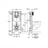 Grohe Rapid SL modul pre závesné WC, výška 1,13m, 38528001