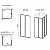Ravak Supernova sprchové dvere SRV2-100 S, 970-990 mm, Satin/Transparent, 14VA0UO2Z1