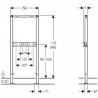 Geberit DUOFIX - montážny prvok pre vane/sprchy H112 C4 111.740.00.1