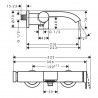 Hansgrohe Vivenis vaňová batéria na stenu matná čierna, 75420670
