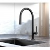 Hansgrohe Talis M54 drezová batéria 210 2jet s vyťahovacou sprškou, matná čierna, 72800670