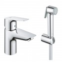 Grohe Start Edge umývadlová batéria s bidetovou sprškou, chróm, 23773001