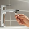 Hansgrohe Rebris E umývadlová batéria 110, CoolStart, chróm 72560000