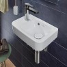 VILLEROY & BOCH O.Novo umývadielko s prepadom a otvorom pre batériu vľavo biela CeramicPlus 434236R1