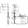 HANSGROHE Aqittura batéria drezová FilterSystem 240 1jet + štartovacia sada chróm 76802000