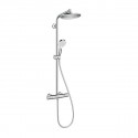 Hansgrohe Crometta sprchový systém S 240 1jet EcoSmart Showerpipe s termostatom chróm 27268000