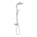 Hansgrohe Crometta sprchový systém E 240 1jet Showerpipe s pákovou batériou biela/chróm 27284000