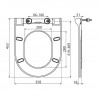 RAVAK Chrome - WC sedátko Uni Slim so SoftClose biele X01550