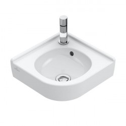 VILLEROY & BOCH O.Novo umývadielko rohové 32x32cm biela s otvor na batériu s prepadom 73103201