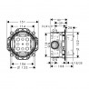 Hansgrohe Ecostat sprchový SET 8v1 s hlavovou sprchou 240 EcoSmart s termostatom a setom Select 1pol chróm,15714000SET1