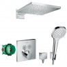 Hansgrohe Raindance E 26238000 sprchový systém s termostatom ShowerSelect Square 15763000 chróm, 26238CT41