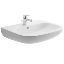 Duravit D-CODE 65 x 50 cm umývadlo s otvorom pre batériu, biele 23106500002