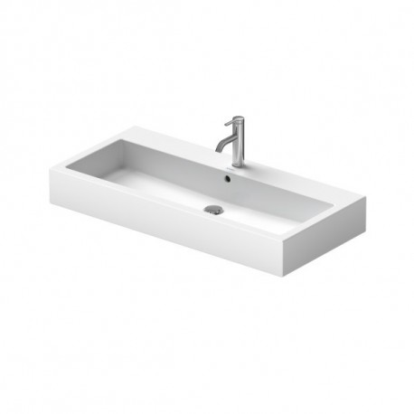 DURAVIT VERO umývadlo 100 x 47 cm s prepadom, s otvorom na batériu biela 0454100000