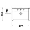 Duravit STARCK 3 umývadlo 60 x 45 cm biele 0300600000