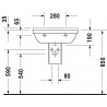 Duravit STARCK 3 umývadlo 60 x 45 cm biele 0300600000