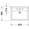 Duravit STARCK 3 umývadlo 65 x 48,5 cm biele 0300650000