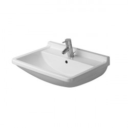 Duravit STARCK 3 umývadlo 65 x 48,5 cm biele s úpravou WonderGliss 03006500001