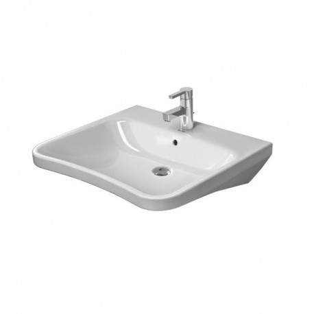 DURAVIT Dura Style umývadlo 65 x 57 cm pre telesne postihnutých, s prepadom, biele 2329650000