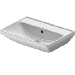 Duravit D-NEO umývadlo 60 x 44 cm s prepadom, bez otvoru pre batériu, biele 2366600060