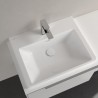 Villeroy & Boch SUBWAY 3.0 umývadlo s prepadom s otvorom pre batériu spodná strana brúsená, 600 x 470 mm, biela Alpin, 4A706G01