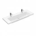 Villeroy & Boch SUBWAY 3.0 umývadlo na skrinku bez prepadu s otvorom pre batériu , 1300 x 470 mm, Biela Alpin , 4A70D101