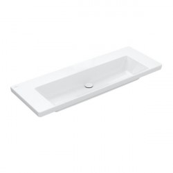 Villeroy & Boch SUBWAY 3.0 umývadlo na skrinku bez prepadu bez otvoru pre batériu , 1300 x 470 mm, Biela Alpin , 4A70D301