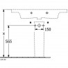 Villeroy & Boch SUBWAY 3.0 umývadlo na skrinku s prepadom s otvorom pre batériu , 1000 x 470 mm, Biela Alpin Ceramic Plus, 4A70