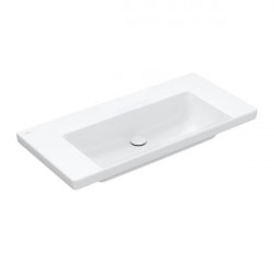 Villeroy & Boch SUBWAY 3.0 umývadlo na skrinku bez prepadu bez otvoru pre batériu , 1000 x 470 mm, Stone White Ceramic Plus , 4