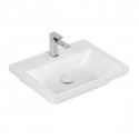 Villeroy & Boch SUBWAY 3.0 umývadlo bez prepadu s otvorom pre batériu , 600 x 470 mm, biela Alpin Ceramic Plus, 4A7061R1