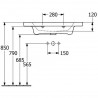 Villeroy & Boch SUBWAY 3.0 umývadlo na skrinku bez prepadu bez otvoru pre batériu , 800 x 470 mm, Biela Alpin , 4A708301