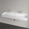 Villeroy & Boch Memento 2.0 dvojumývadlo nábytkové 120 x 47 cm, s prepadom, 2 otvory na batériu, alpská biela 4A22CK01