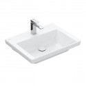 Villeroy & Boch SUBWAY 3.0 umývadlo bez prepadu s otvorom pre batériu spodná strana brúsená, 600 x 470 mm, Biela Alpin, 4A706L0