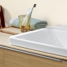 Villeroy & Boch SUBWAY 3.0 umývadlo bez prepadu s otvorom pre batériu spodná strana brúsená, 600 x 470 mm, Biela Alpin, 4A706L0