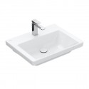 Villeroy & Boch SUBWAY 3.0 umývadlo na skrinku bez prepadu s otvorom pre batériu , 600 x 470 mm, Biela Alpin , 4A706101