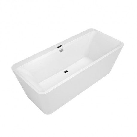 VILLEROY & BOCH SQUARO EDGE 12 Duo 180x80 voľne stojaca vaňa quarylová+panel, Biela UBQ180SQE7PDV01