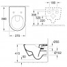 VILLEROY & BOCH Subway 2.0 závesné WC so sedadlom SoftClosing, DirectFlush, alpská biela 5614R201