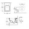 VILLEROY & BOCH Architectura závesné WC so sedadlom SoftClosing, DirectFlush, alpská biela 5685HR01